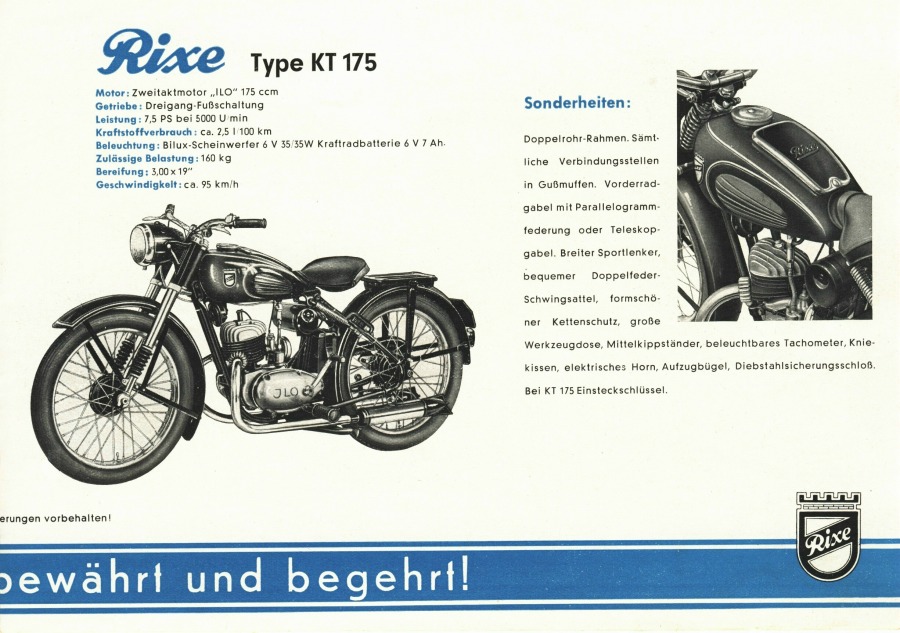 Rixe Motorrder mit ILO-Motor 03